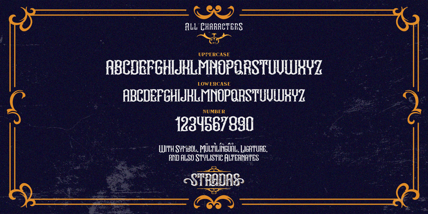 Stradas Regular Font preview